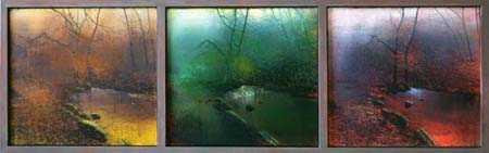 Dart Triptych (acrylic on canvas)
