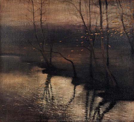 Falling Leaves 2 (acrylic on canvas)