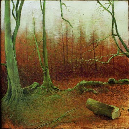 November (4) Burrator Wood (acrylic on canvas)