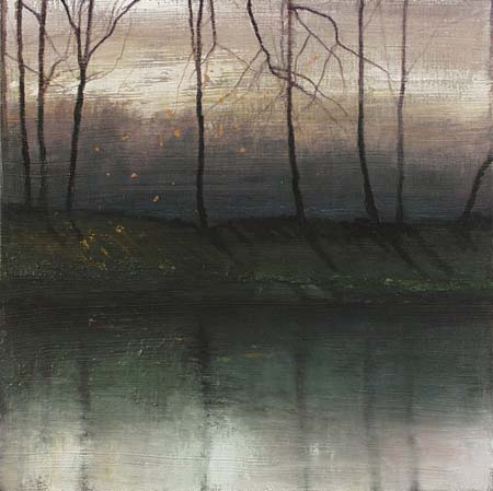 Siloueted Trees (acrylic on canvas)